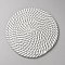 Round Cotton Woven Coasters, Cup Mats, Gainsboro, 180x6mm