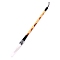 Bristle Chinese Calligraphy Brush Pen, with Wooden Pen Holder, White, 27x1.4cm, Brush: 8.5x1.25cm