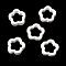 Flower Hollow Glazed Porcelain Bead Frame, Floral Ceramic Beads, White, 15.5x16x5mm, Hole: 2.5mm