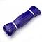 Cowhide Cord, Dark Blue, 10x2mm, about 100yard/bundle(300 feet/bundle)