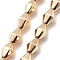 Synthetic Non-magnetic Hematite Beads Strands, Faceted, Bicone, Light Gold Plated, 11.5~12x7x7mm, Hole: 1mm, about 35pcs/strand, 16.54''(42cm)