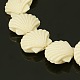 Light Goldenrod Yellow Color Shell Synthetic Coral Beads X-CORA-I011-03-1