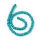 Kunsttürkisfarbenen Perlen Stränge G-A211-20-2