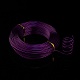 丸アルミ線  柔軟なクラフトワイヤー  ビーズジュエリー人形クラフト作り用  暗紫色  12ゲージ  2.0mm  55m / 500g（180.4フィート/ 500g） AW-S001-2.0mm-11-4
