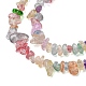 Cuisson peints en verre craquelé brins de perles G-YWC0001-01-2