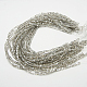 Electroplate Glass Beads Strands EGLA-D018-8x8mm-31-2