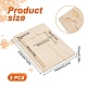 MAYJOYDIY 2pcs Wooden Sticky Note Holder Sticky Note Dispenser 7.8×5.5×0.4inch Memo Pen Notepad Holder Desktop Organizer for Office Desk Home School Office Supplies & Accessories WOOD-WH0001-07C-2