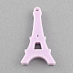Solid Color Plastic Resin Eiffel Tower Pendants CRES-Q137-05-2