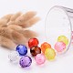 Mixed Color Faceted Round Transparent Acrylic Beads X-TACR-S113-20mm-M-3
