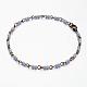 Glass Beads Anklets AJEW-AN00176-03-2