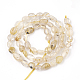 Chapelets de perles en quartz rutiles d'or naturel G-T107-07-2
