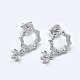 925 Sterling Silver Pendant Bails and Ear Stud Components Sets STER-O025-26P-2