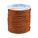 OLYCRAFT 140M 1.5mm Nylon Beading Cord Sienna Nylon String Thread Nylon Knotting Cord Rattail Trim for Chinese Knotting NWIR-OC0001-04-19-1