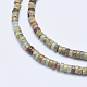 Chapelets de perles en jaspe aqua terra naturel G-E444-17-4mm-3