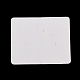 100 шт. тканая паутина/сетка с бумажными карточками для демонстрации ювелирных изделий с перьями AJEW-Z021-01B-3