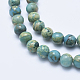 Chapelets de perles en jaspe aqua terra naturel G-E444-14A-8mm-3