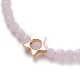 Bracelets en perles de verre imitation jade facettées BJEW-JB05502-01-2