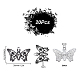 SUNNYCLUE 1 Box 20Pcs Butterflies Charms Enamel Butterfly Skull Charm Gothic Coffin Halloween Black Insect Gothic Charms for Jewelry Making Charm Necklace Bracelet Earrings Supplies Adult Starter DIY ENAM-SC0002-79-2