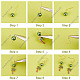 Sunnyclue DIY Kit de fabrication de boucles d'oreilles de plage d'été DIY-SC0020-92-4