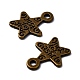 Gift Ideas for Men On Valentines Day Tibetan Style Alloy Star Carved Word Just for You Message Charms MLF1272Y-NF-2