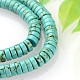 Teints perles synthétiques turquoise brins TURQ-E024-11A-1
