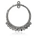 Antique Silver Plated Ring Alloy Rhinestone Chandelier Components ALRI-E102-21AS-2