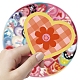 Adesivi autoadesivi in PVC con cuore d'amore a forma di cartone animato STIC-PW0020-05-4