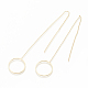 Brass Stud Earring Findings KK-S345-071-1