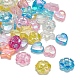 600pcs 15 styles de perles acryliques transparentes TACR-YW0001-36-6