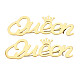 201 Stainless Steel Word Queen with Crown Lapel Pin JEWB-N007-125G-2
