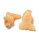 Heilende Goldfischfiguren aus natürlicher Topas-Jade DJEW-D012-08D-2