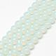Chapelets de perles en verre peint DGLA-Q023-8mm-DB1-1
