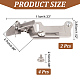 Iron Sewing Machine Presser Foot with Screws FIND-WH0110-601-3