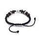 Unisex Adjustable Korean Waxed Polyester Cord Braided Bead Bracelets BJEW-JB04680-01-3