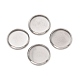 316 Surgical Stainless Steel Cabochon Tray Settings STAS-I187-06A-P-1
