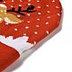 LED ライトアップ クリスマス アクリル繊維糸カフス ビーニー キャップ  女性のための冬の暖かいニット帽子  内蔵バッテリーとスイッチ付き  鹿  285x240x13.5mm  内径：145mm AJEW-F063-01-3