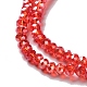 Chapelets de perles en verre électroplaqué EGLA-R048-2mm-03-4