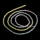 Hebras de perlas de vidrio de color degradado transparente GLAA-G101-2mm-17-5