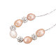 Shegrace nouveau design collier de perles en argent sterling JN59A-2