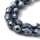 Electroplate Glass Beads Strands EGLA-D017-7x5mm-2-4