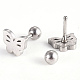 201 Stainless Steel Barbell Cartilage Earrings EJEW-R147-18-2