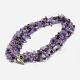Chip Amethyst Beaded Necklaces NJEW-F123-07-1