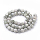 Chapelets de perles de jade paix naturelle G-S259-25-10mm-2
