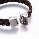 Leather Braided Cord Bracelets BJEW-E345-05B-3