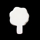 不透明樹脂コットンキャンディコーンデコデンカボション  模造食品  ジュエリー作りのための  ホワイト  14.5~16x10.5~11.5x6.5~7mm RESI-C036-01A-3