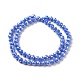 Electroplate Opaque Glass Beads Strands EGLA-H101-01D-2