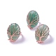 Anillos de dedo aventurina verde naturales ajustables RJEW-F085-B06-1