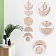 CHGCRAFT Moon Cycle Wall Decor Moon Phase Wooden Pendant Decorations Sun Moon Bohemian Style Wall Hanging Ornaments for Bedroom Living Room Wall Decorations HJEW-WH0043-26A-3
