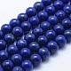Natural Lapis Lazuli Beads Strands G-P342-01-6mm-A-1