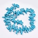Dyed Natural Howlite Chip Beads Strands X-G-R191-12-2